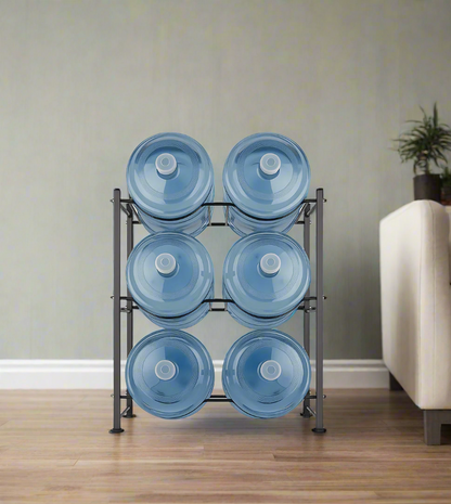 3 Layer Heavy Duty Water Bottles Rack | 6 Water Bottles  Storage