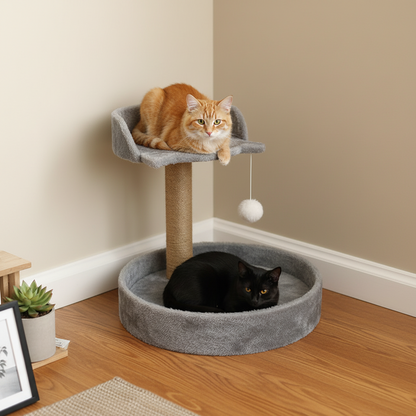 3 in 1 Cat Tree | Cat Bed and Scratching Post