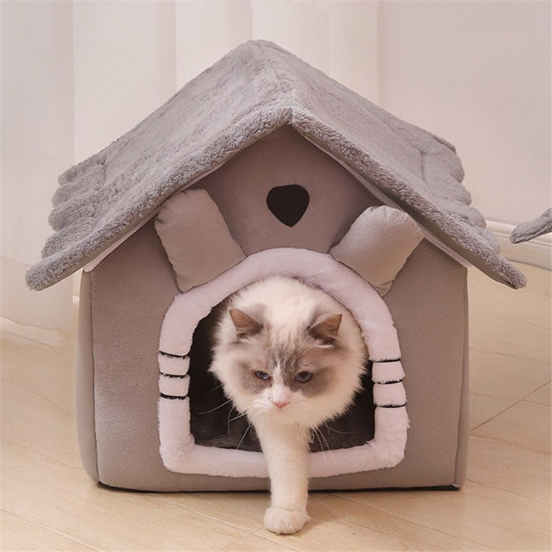 Indoor Cat House | Soft Plush Pet House