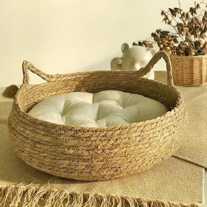 Cat Nest Bed | Woven Pet Bed
