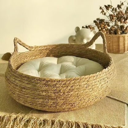 Cat Nest Bed | Woven Pet Bed