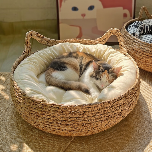 Cat Nest Bed | Woven Pet Bed