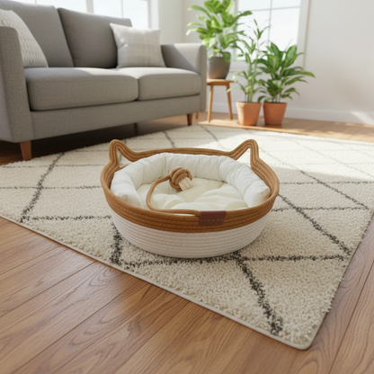Cotton Rope Cat Nest | Cat Basket Bed