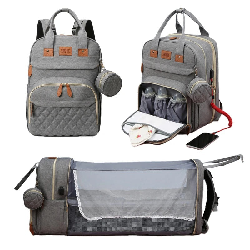 Crib Bag | Baby Diaper Bag with Crib