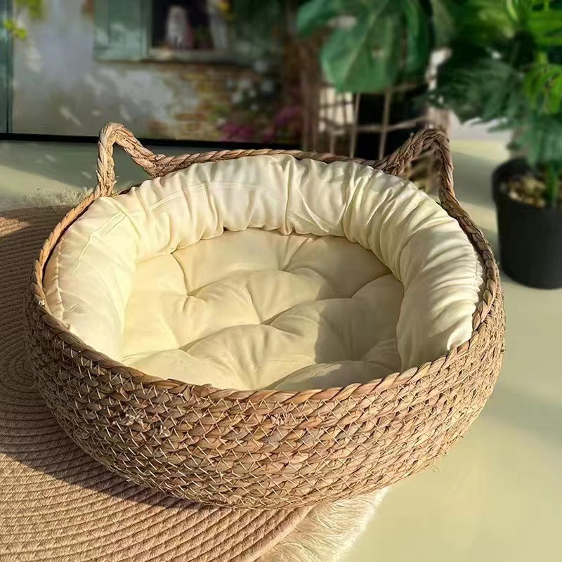 Cat Nest Bed | Woven Pet Bed