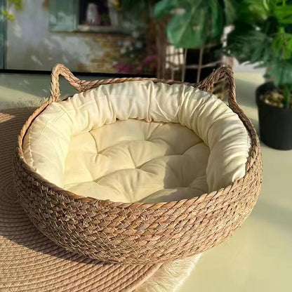 Cat Nest Bed | Woven Pet Bed