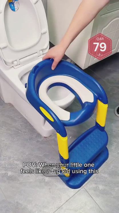 سلم مقعد المرحاض للأطفال | مقعد تدريب على استخدام المرحاض للأطفال