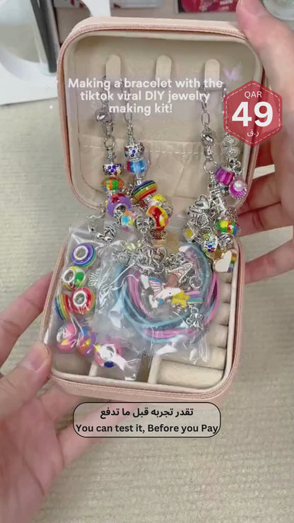 Jewelry Making Kit with Jewelry Carrying Case