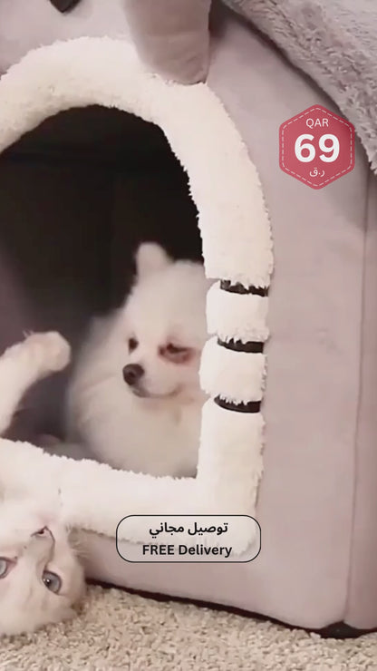 Indoor Cat House | Soft Plush Pet House