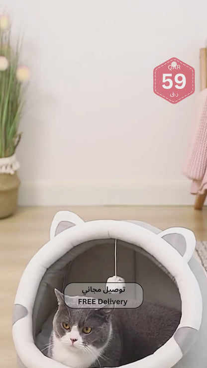 Cat Cave Bed | Plush & Soft Bed For Cat
