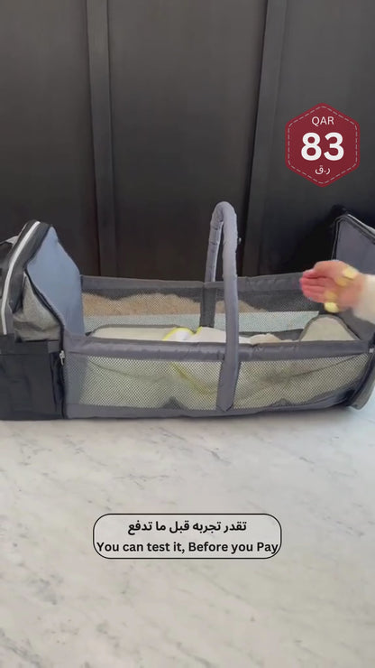 Crib Bag | Baby Diaper Bag with Crib