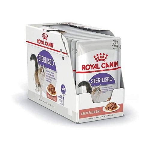 Royal Canin Sterilised Cat Wet Food | Gravy Box (12 pouches)