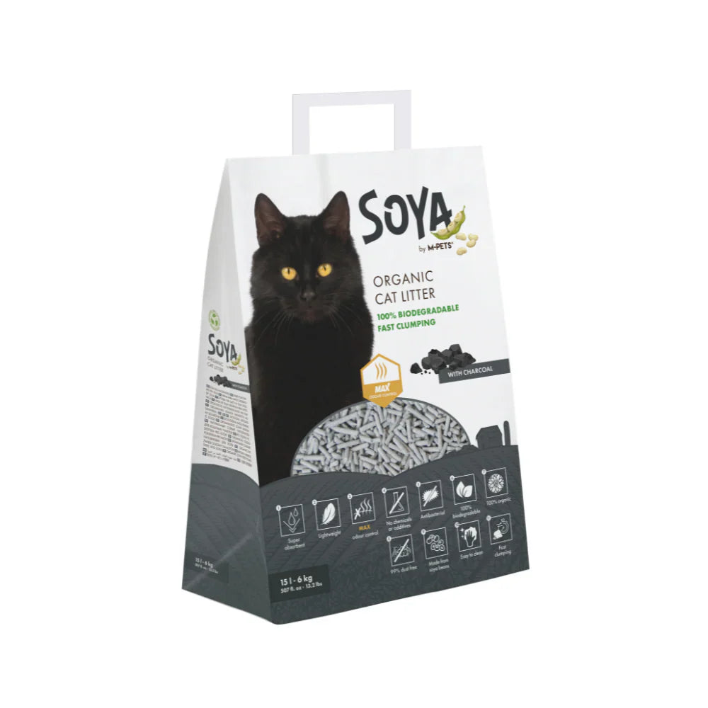 M-Pets Soya Cat Litter | فحم